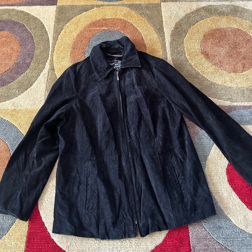 dennis By dennis basso 100% Leather Lining Jacket Bomber Vintage Retro Size 1X
